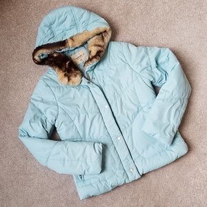 NWT Puffer Jacket w/Faux Trim